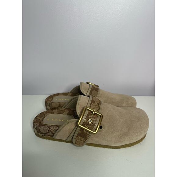 Coach Ashton Clog In Signature Jacquard size 7 - Picture 1 of 5